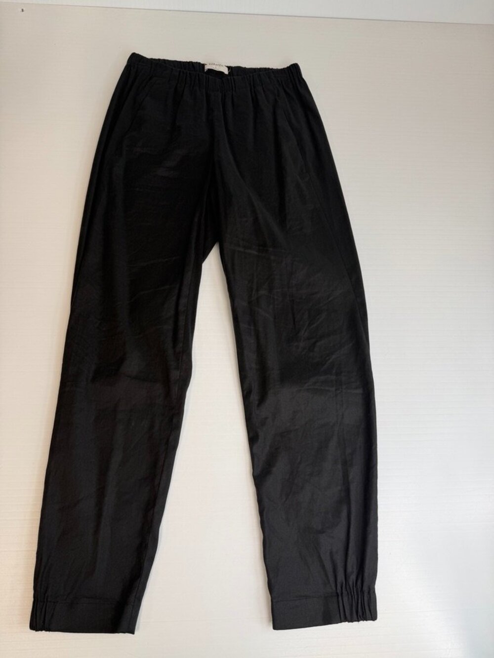 Babaton Pant Women Small Linen Elastic Waist Pocket 26x27.5 Casual Work Party Go